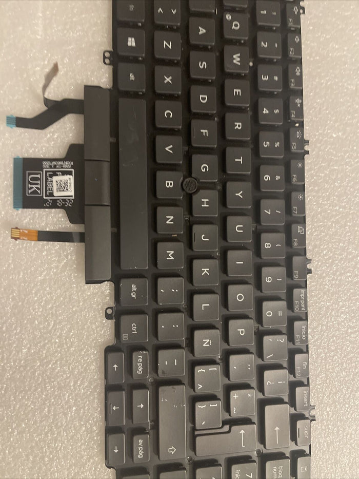 Genuine Dell Latitude 5500 5501 5510 Laptop Backlit Spanish Keyboard 0XYR3T T8