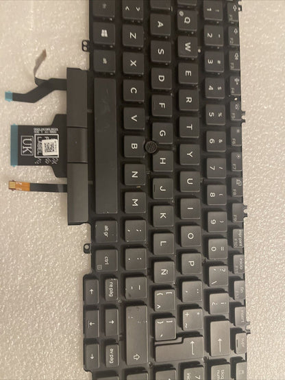 Genuine Dell Latitude 5500 5501 5510 Laptop Backlit Spanish Keyboard 0XYR3T T8