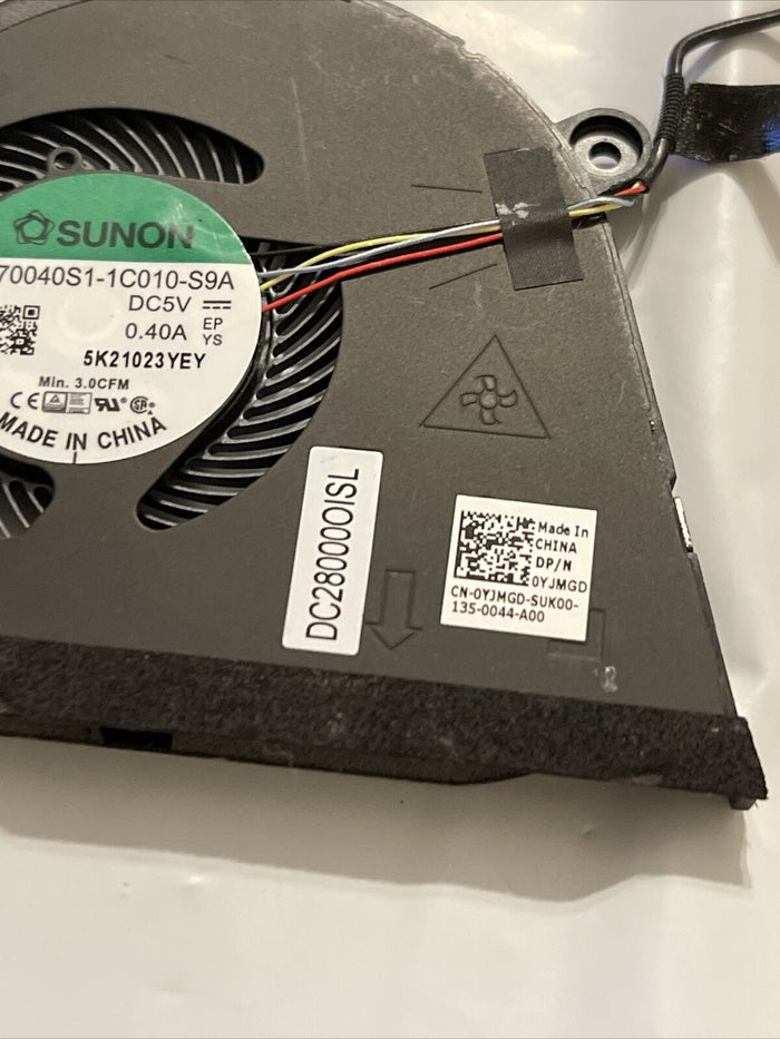GENUINE DELL LATITUDE 9510 LAPTOP CPU COOLING FAN YJMGD 0YJMGD