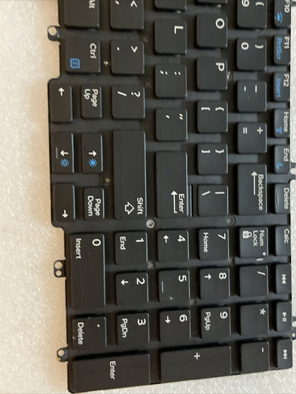 Genuine Dell Precision 7530 7540 7730 7740 Laptop Eng Backlit Keyboard 266YW L1