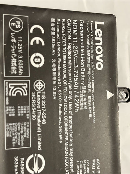 Genuine Lenovo battery ThinkPad Yoga 11.25V 42Wh 01AV443 SB10K97596 ata X7