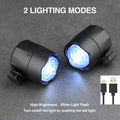 SearchFindOrder Black Glow Stride Rechargeable LED Shoe Lights 2 Pcs