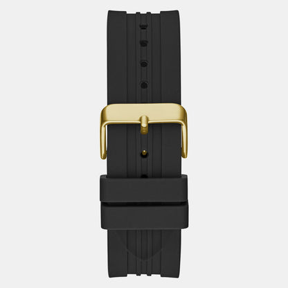 Guess Men Round Black watch