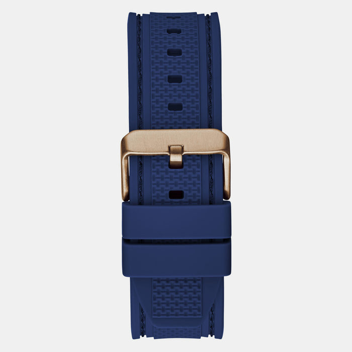Guess Men Round Blue watch