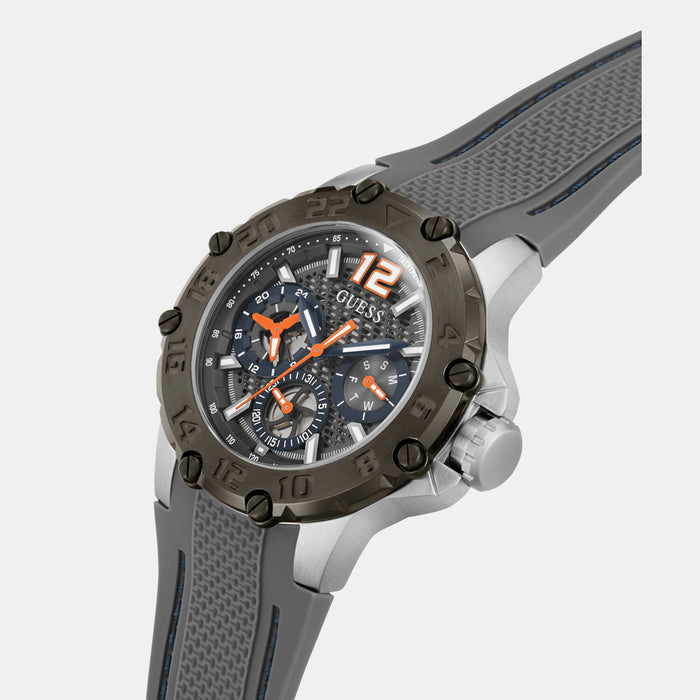 Guess Stainless Steel Round watch