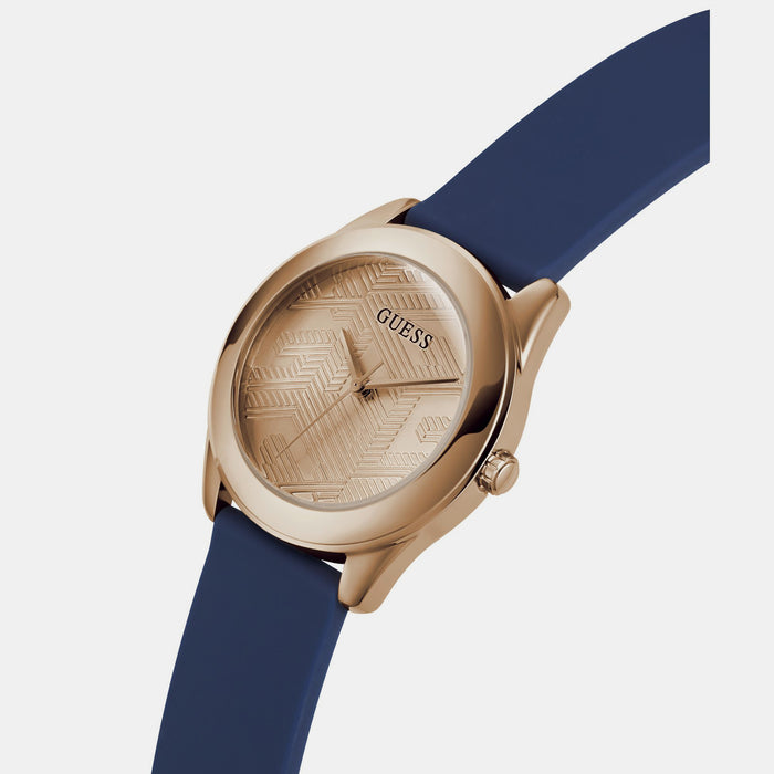 Guess Silicone Rose Gold watch
