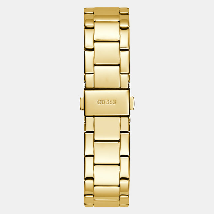 Guess Women Round Champagne watch