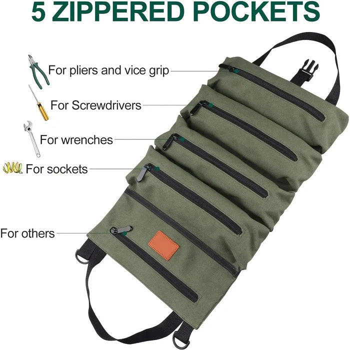 SearchFindOrder Multi-Purpose Roll-Up Tool Organizer Bag