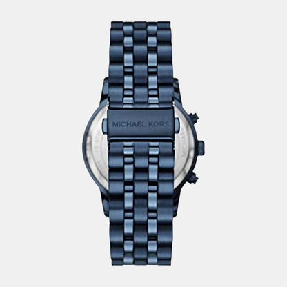 Hutton Men Quartz Blue Dial Chronograph Stainless Steel Watch MK9088