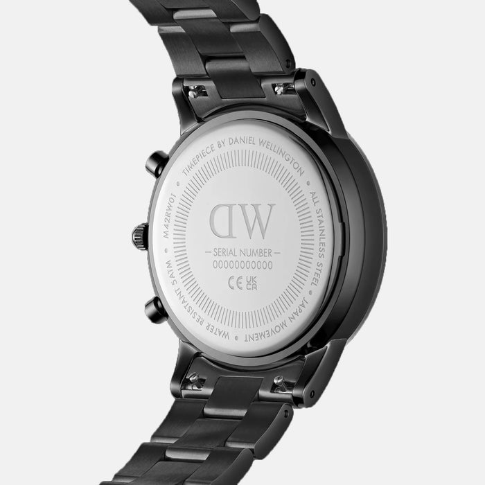 Daniel Wellington Men Round Black watch