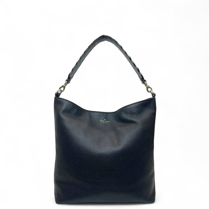 Kate Spade New York — Pebbled Leather Scalloped-Edge Shoulder Bag