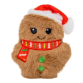 KONG Holiday Snuzzles Mini Santa Gingerbread Plush Dog Toy