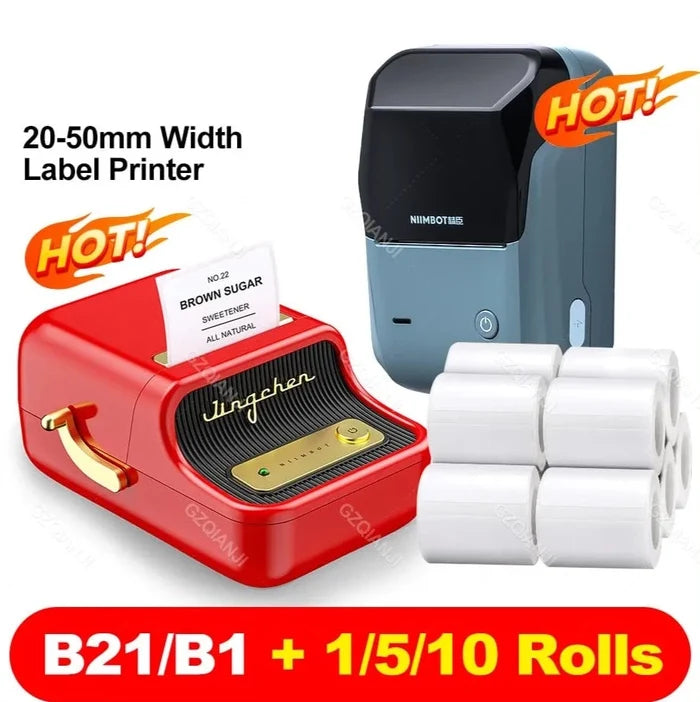 Wireless thermal label printer