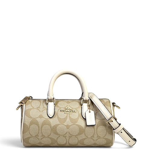 Coach Lacey Crossbody Bag Beige Signature Canvas
