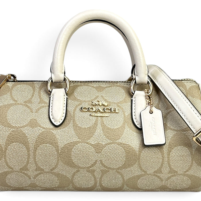 Coach Lacey Crossbody Bag Beige Signature Canvas