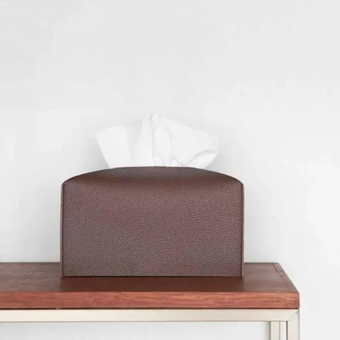 SearchFindOrder Leather Tissue Box Case