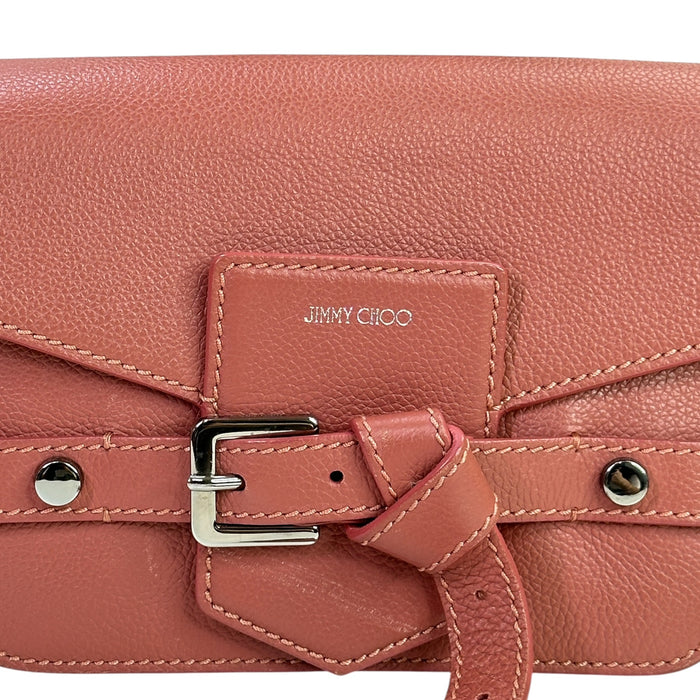 Jimmy Choo Lexie Rosewood Leather Crossbody Bag