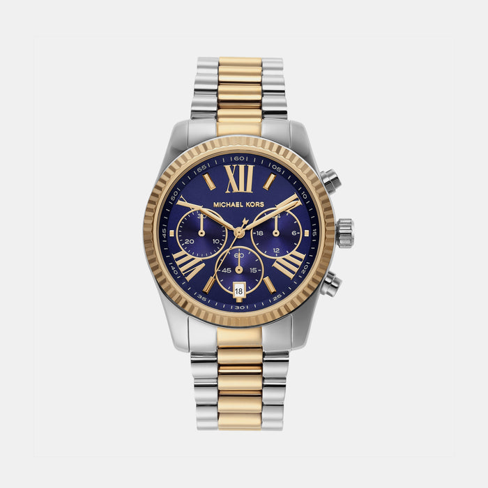 Michael Kors Round Blue Chronograph watch