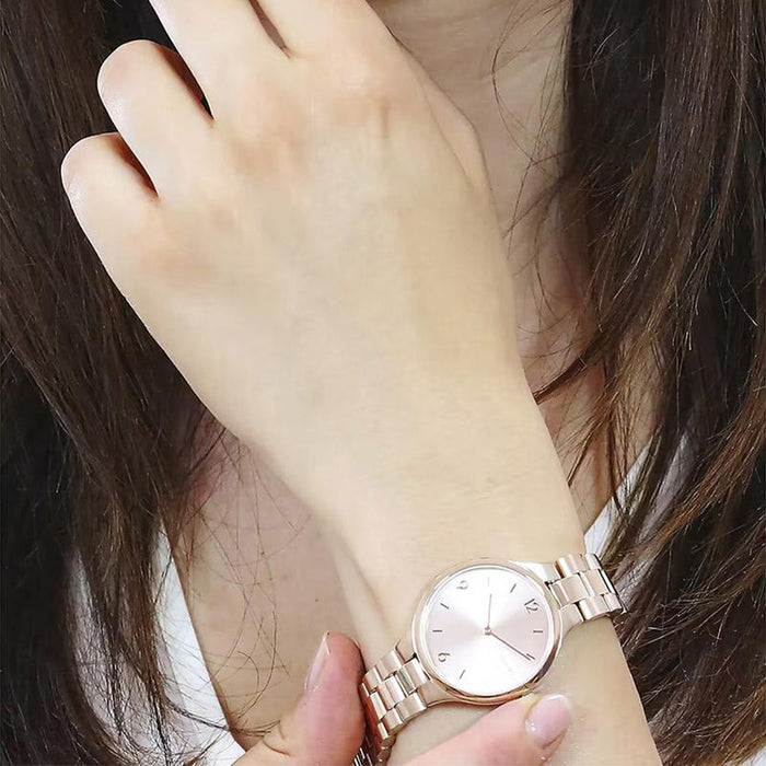 Linked Women Quartz Gold Dial Analog Stainless Steel Watch 25200131
