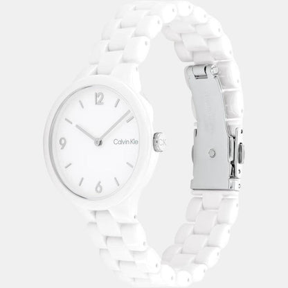Calvin Klein Women Round White watch