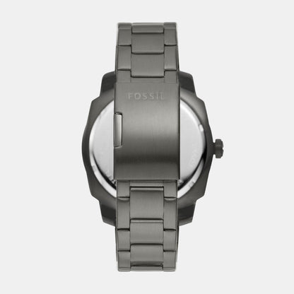 Machine Men Quartz Black Dial Analog Stainless Steel Watch FS5970