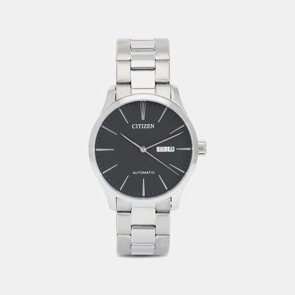 Men Automatic Black Dial Analog Stainless Steel Watch NH8350-83E