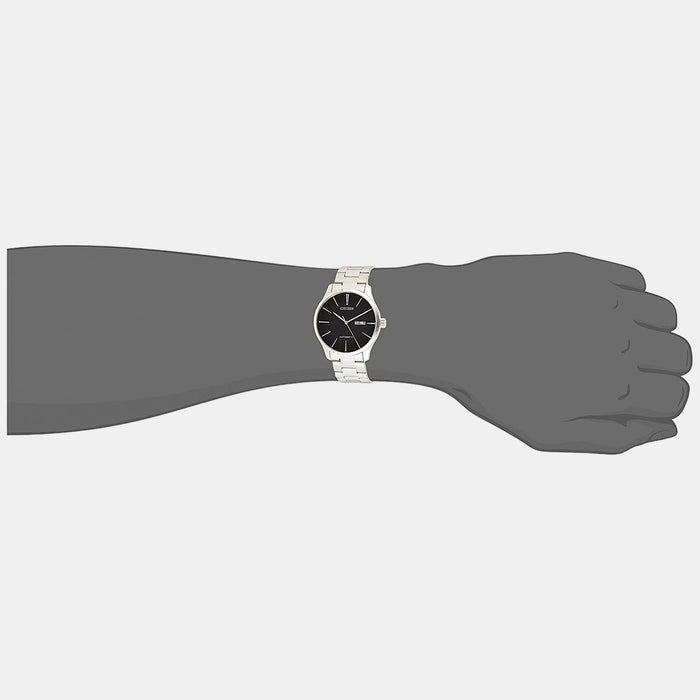 Men Automatic Black Dial Analog Stainless Steel Watch NH8350-83E