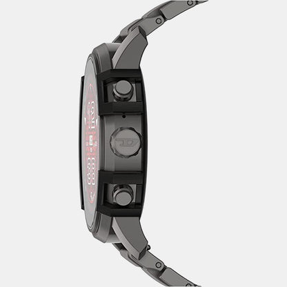 Men Automatic Black Dial Digital Silicone Watch DZT2042