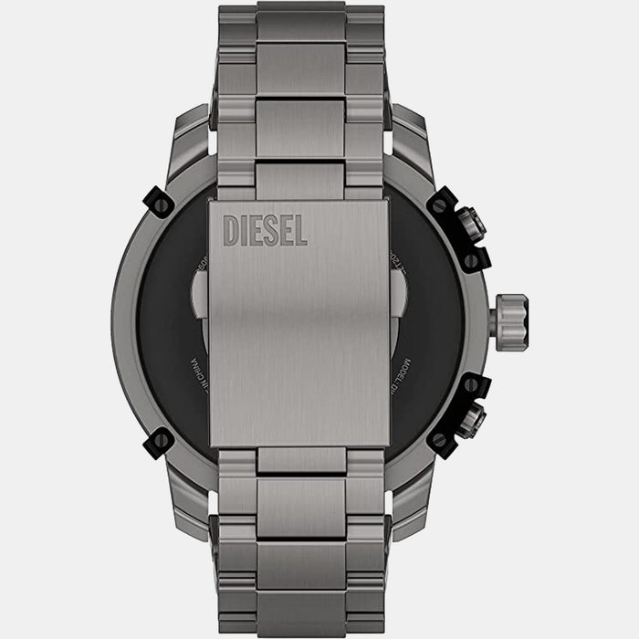 Men Automatic Black Dial Digital Silicone Watch DZT2042