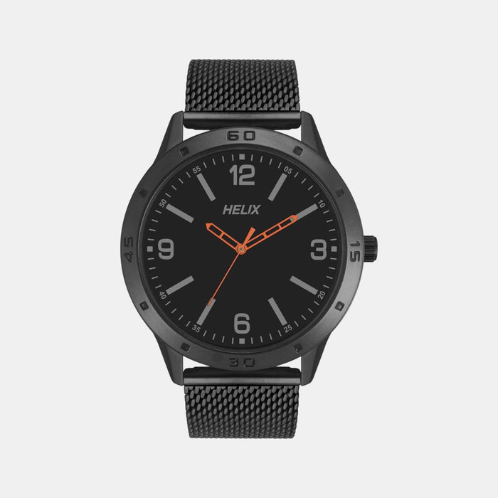Men Quartz Black Dial Analog Stainless Steel Watch TW051HG00