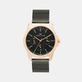 Darren Clark Round Black Chronograph watch