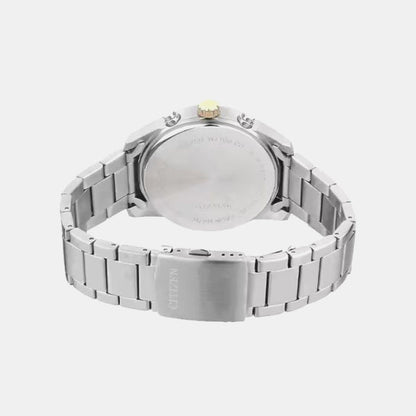 Men Quartz Black Dial Chronograph Stainless Steel Watch AN8168-51H