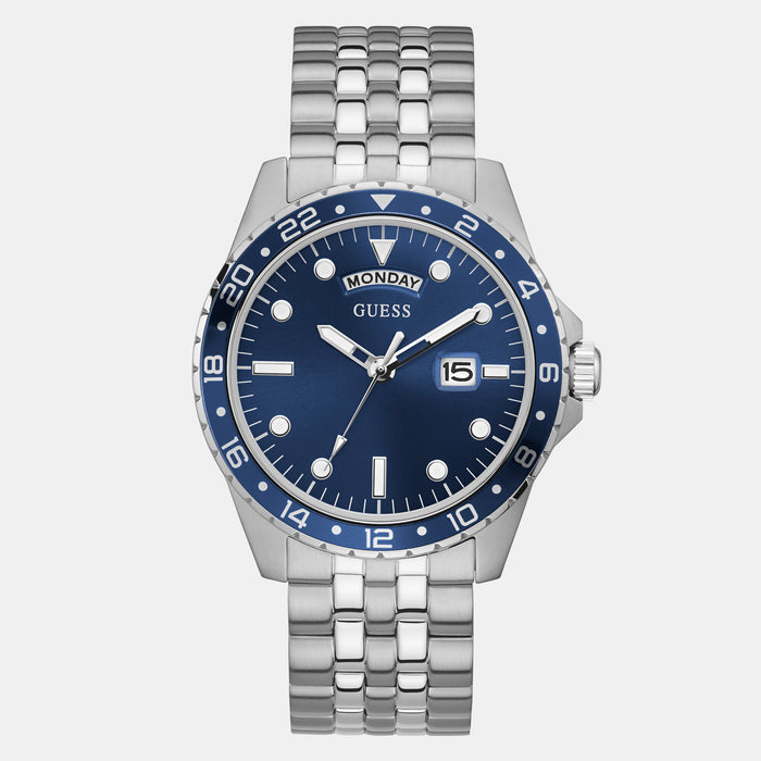 Guess Stainless Steel Round watch