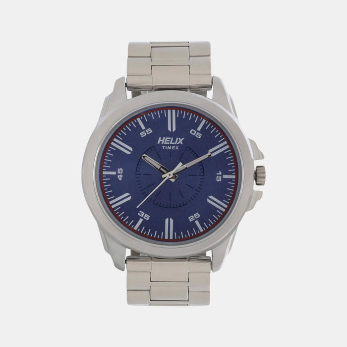 Helix Round Blue Analog watch