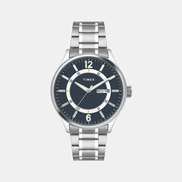 Timex Round Blue Analog watch