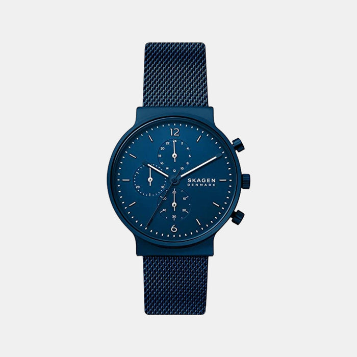 Skagen Round Blue Chronograph watch