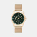 Darren Clark Round Green Chronograph watch