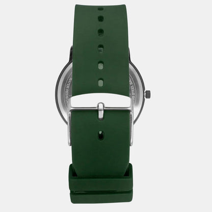 Men Quartz Grey Dial Analog Silicone Watch TW039HG19