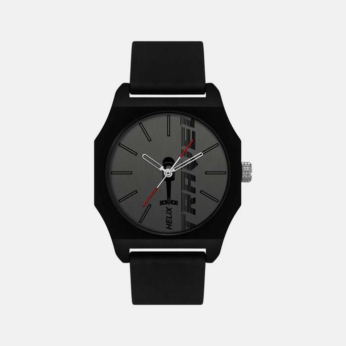 Men Quartz Grey Dial Analog Silicone Watch TW041HG13