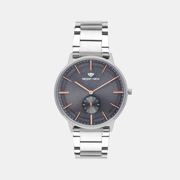 Mont Neo Round Grey Analog watch