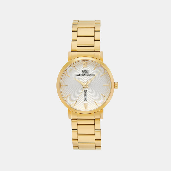Darren Clark Round Silver Analog watch