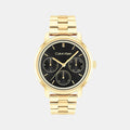 Minimalistic Women Quartz Black Dial Multi-Function Stainless Steel Watch 25200177