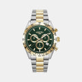 Male Green Chronograph Stainless Steel Watch 850837 47 75 20