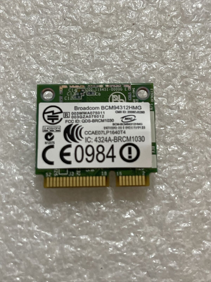 New DELL/Broadcom BCM94312HMG 0FR016 0KW770 laptop WiFi card