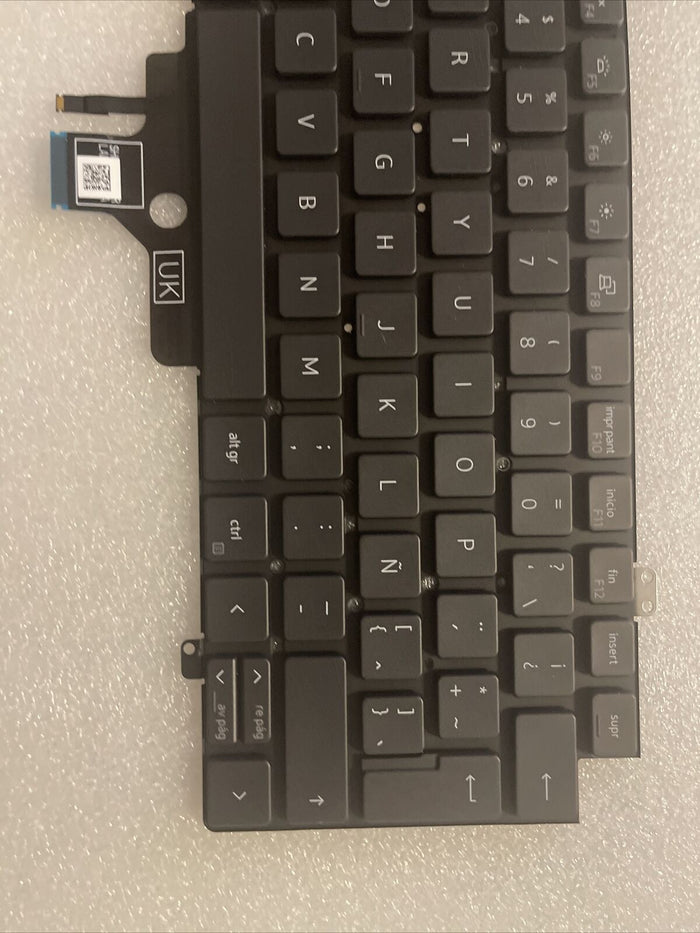 New Genuine DELL latitude 7420 BACKLIT Spanish Latin Keyboard