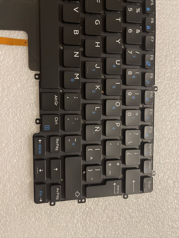 New SPANISH Dell OEM Latitude 13 7370 Laptop Keyboard Backlight PP08M 0PP08M D1