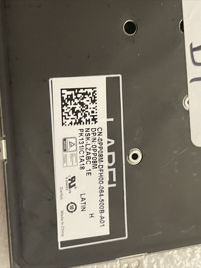 New SPANISH Dell OEM Latitude 13 7370 Laptop Keyboard Backlight PP08M 0PP08M D1