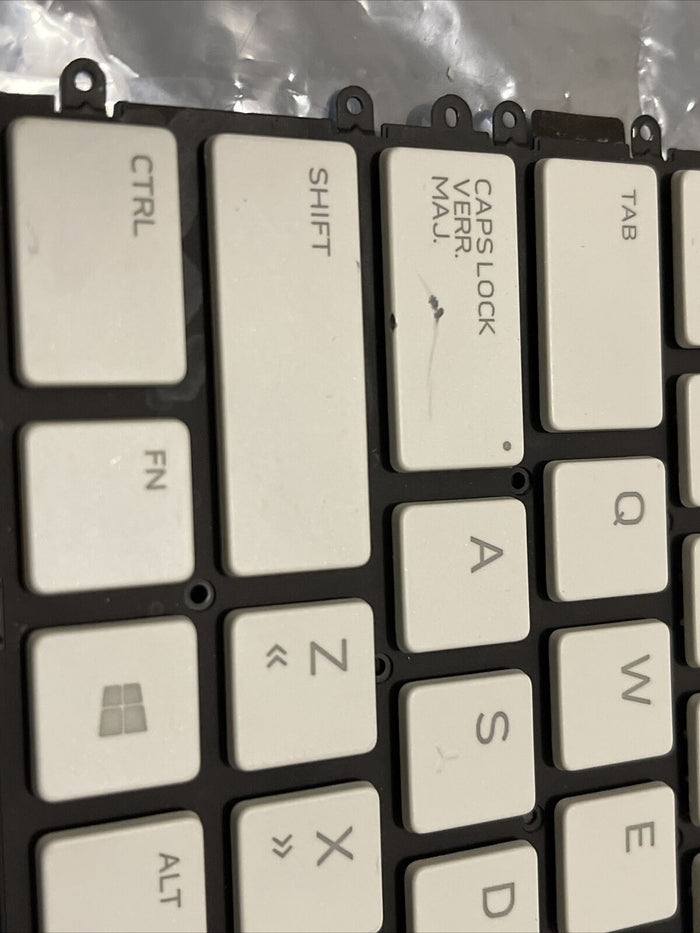 OEM Dell Alienware m15 R3 / m15 R4 White Laptop French Backlit Keyboard X9JC1 B4