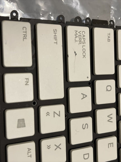 OEM Dell Alienware m15 R3 / m15 R4 White Laptop French Backlit Keyboard X9JC1 B4