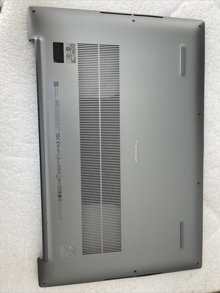 OEM Dell Precision 5750 Laptop Bottom Base Metal Cover Assembly Gray 598MX KG C4